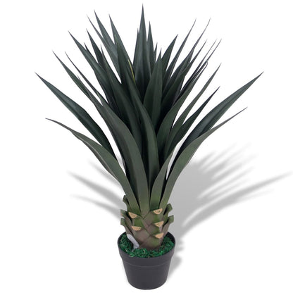 Artificial Yucca Plant with Pot 85 cm Green - OLBRIT