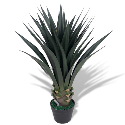 Artificial Yucca Plant with Pot 85 cm Green - OLBRIT
