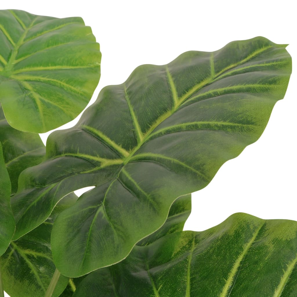 Artificial Taro Plant with Pot 45 cm Green - OLBRIT