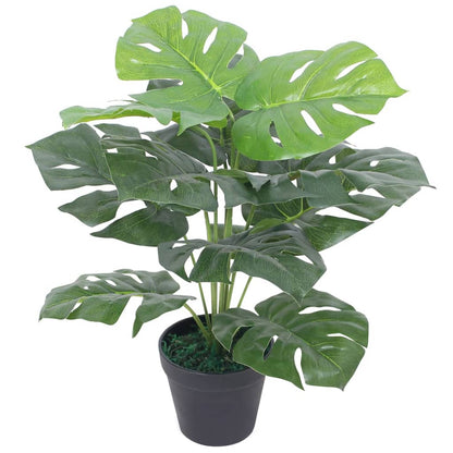 Artificial Monstera Plant with Pot 45 cm Green - OLBRIT