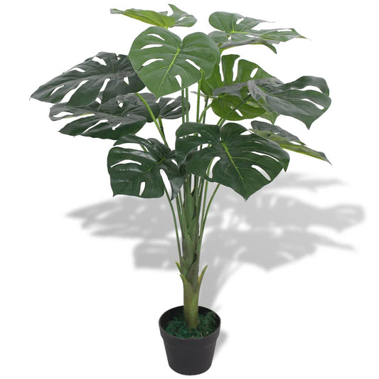 Artificial Monstera Plant with Pot 70 cm Green - OLBRIT