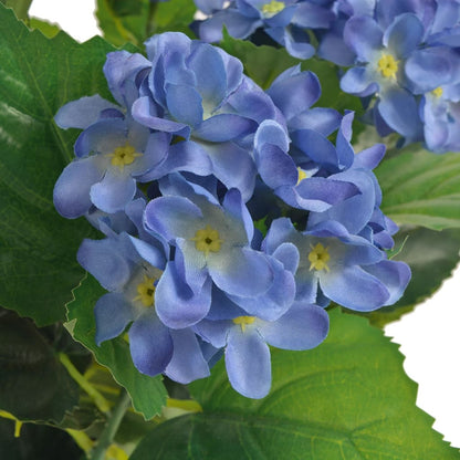 Artificial Hydrangea Plant with Pot 60 cm Blue - OLBRIT
