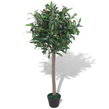 Artificial Bay Tree Plant with Pot 120 cm Green - OLBRIT