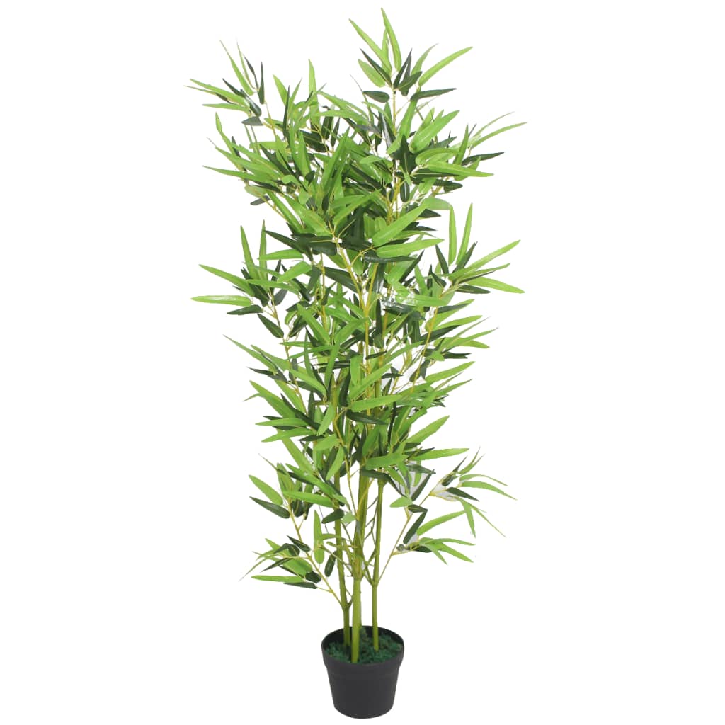 Artificial Bamboo Plant with Pot 120 cm Green - OLBRIT