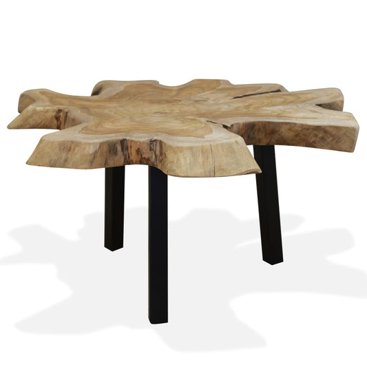 Coffee Table Genuine Teak 80x70x38 cm - OLBRIT