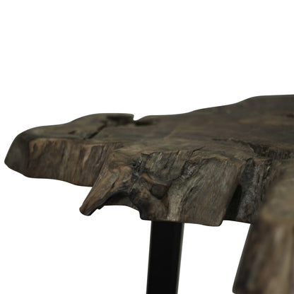 Coffee Table Genuine Teak 80x70x38 cm - OLBRIT