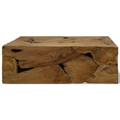 Coffee Table 90x50x30 cm Genuine Teak Brown - OLBRIT