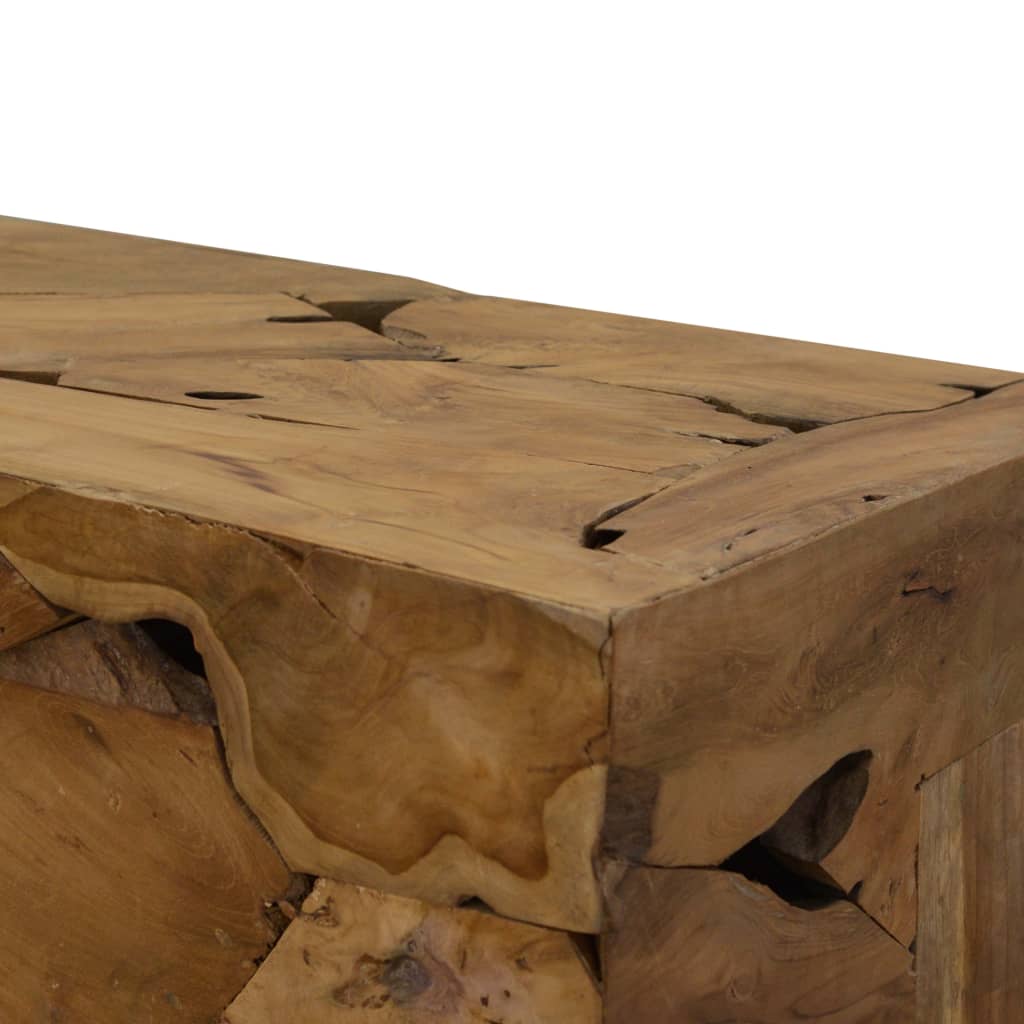 Coffee Table 90x50x30 cm Genuine Teak Brown - OLBRIT