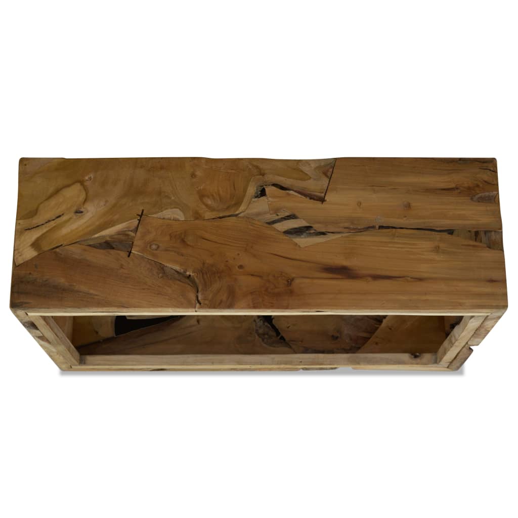 Coffee Table 90x50x30 cm Genuine Teak Brown - OLBRIT