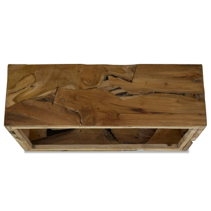 Coffee Table 90x50x30 cm Genuine Teak Brown - OLBRIT