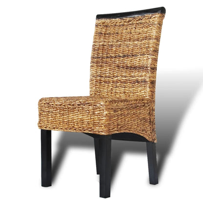 Dining Chairs 6 pcs Abaca and Solid Mango Wood - OLBRIT