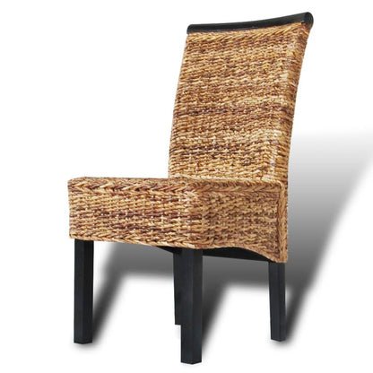 Dining Chairs 6 pcs Abaca and Solid Mango Wood - OLBRIT