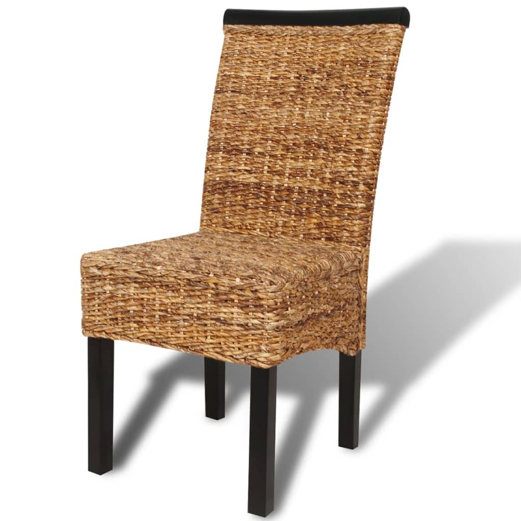 Dining Chairs 6 pcs Abaca and Solid Mango Wood - OLBRIT