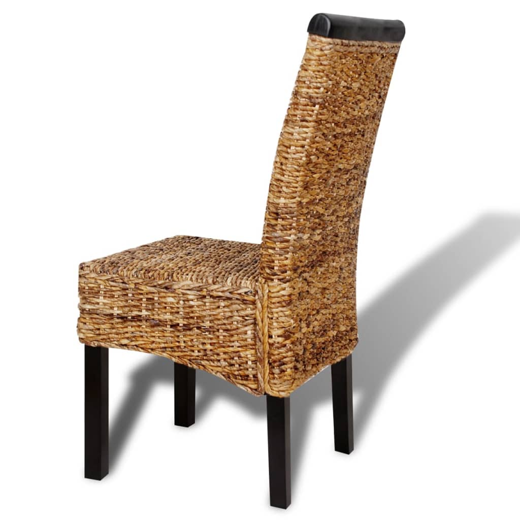 Dining Chairs 6 pcs Abaca and Solid Mango Wood - OLBRIT