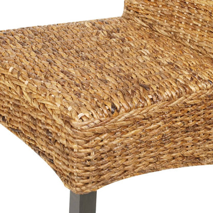 Dining Chairs 6 pcs Abaca and Solid Mango Wood - OLBRIT