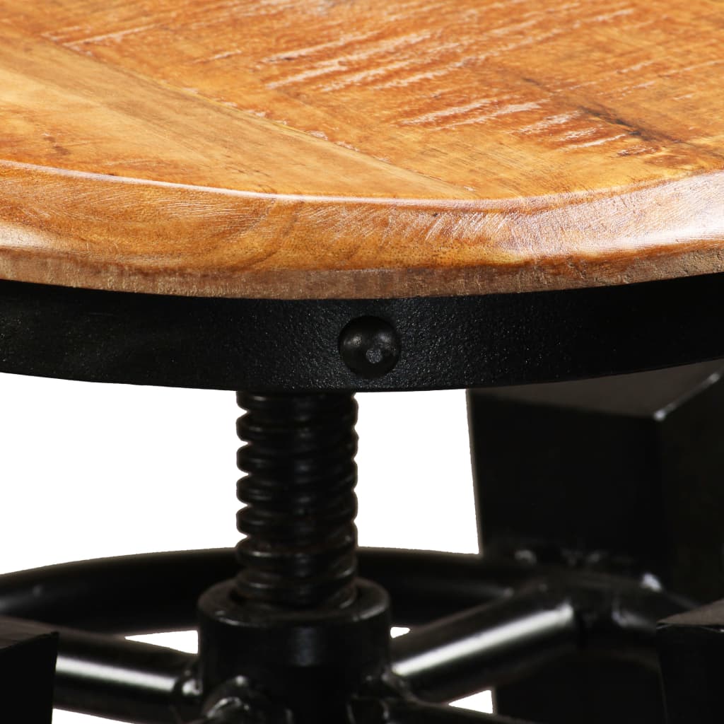 Bar Stools 2 pcs Solid Mango Wood - OLBRIT