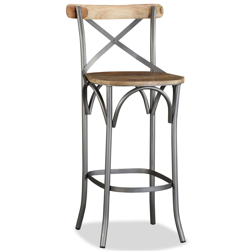 Bar Stool Solid Mango Wood - OLBRIT