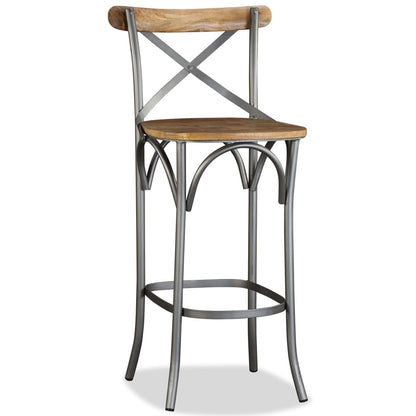 Bar Stool Solid Mango Wood - OLBRIT