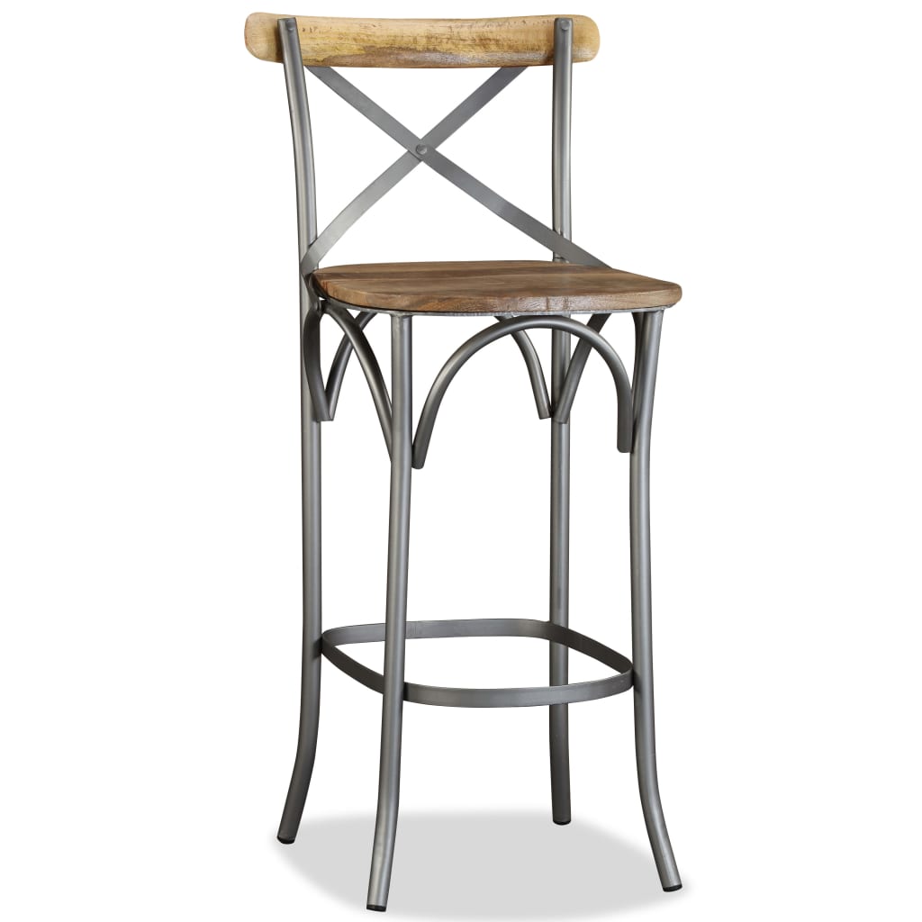 Bar Stool Solid Mango Wood - OLBRIT