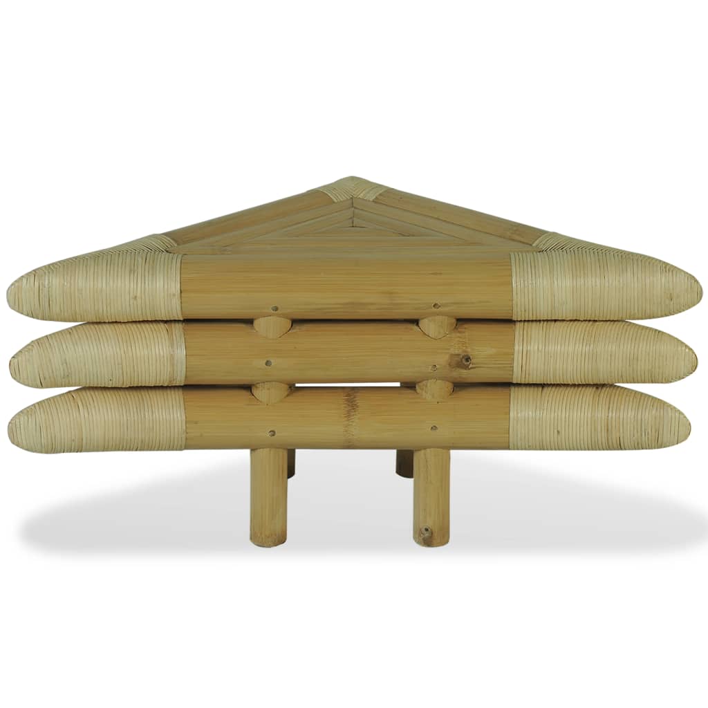 Bedside Tables 2 pcs 60x60x40 cm Bamboo Natural - OLBRIT