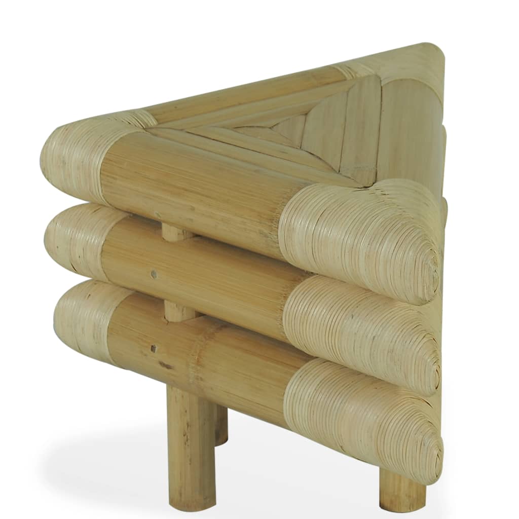Bedside Tables 2 pcs 60x60x40 cm Bamboo Natural - OLBRIT