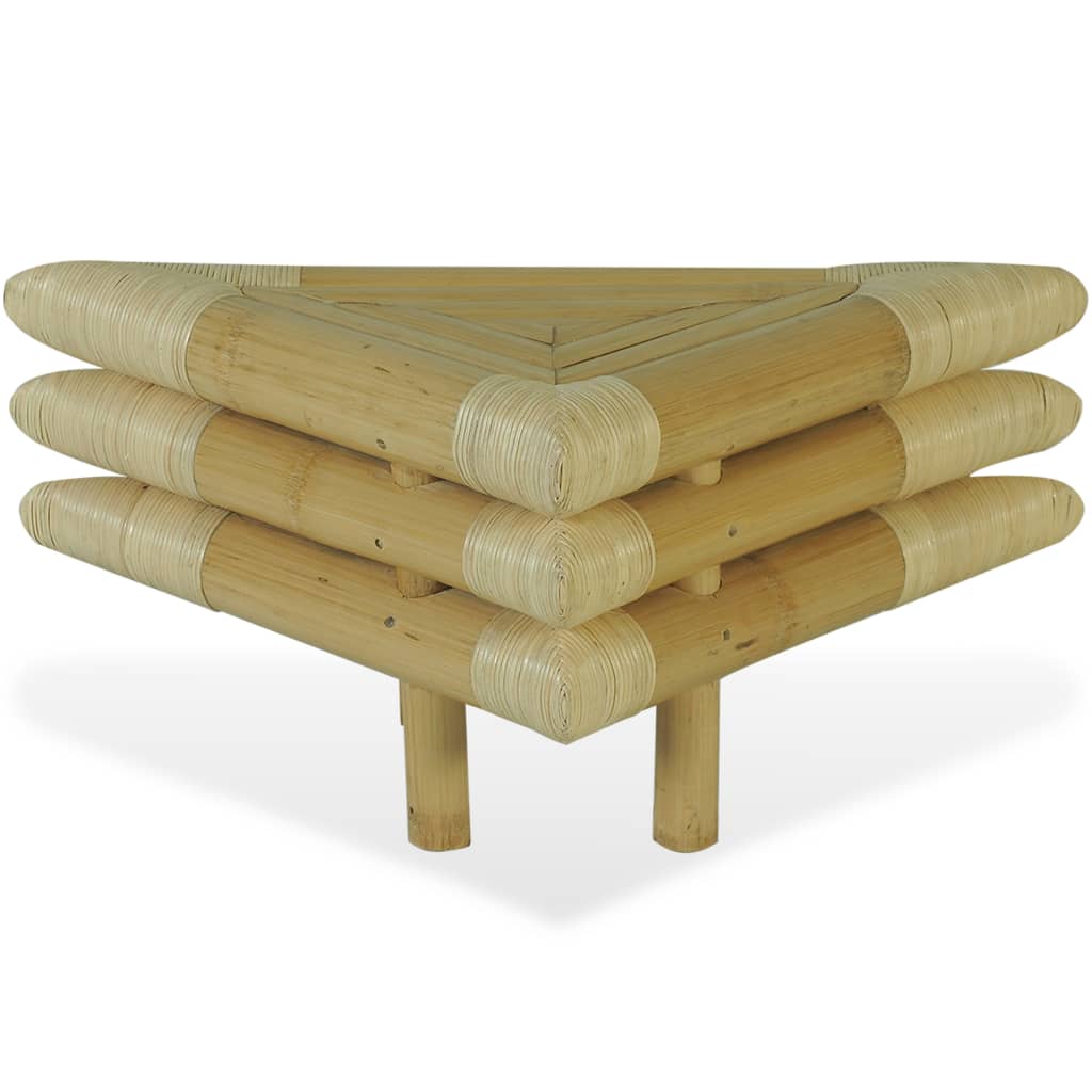 Bedside Tables 2 pcs 60x60x40 cm Bamboo Natural - OLBRIT