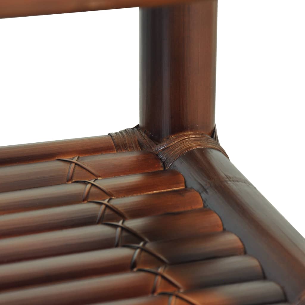 Bedside Table 40x40x40 cm Bamboo Dark Brown - OLBRIT