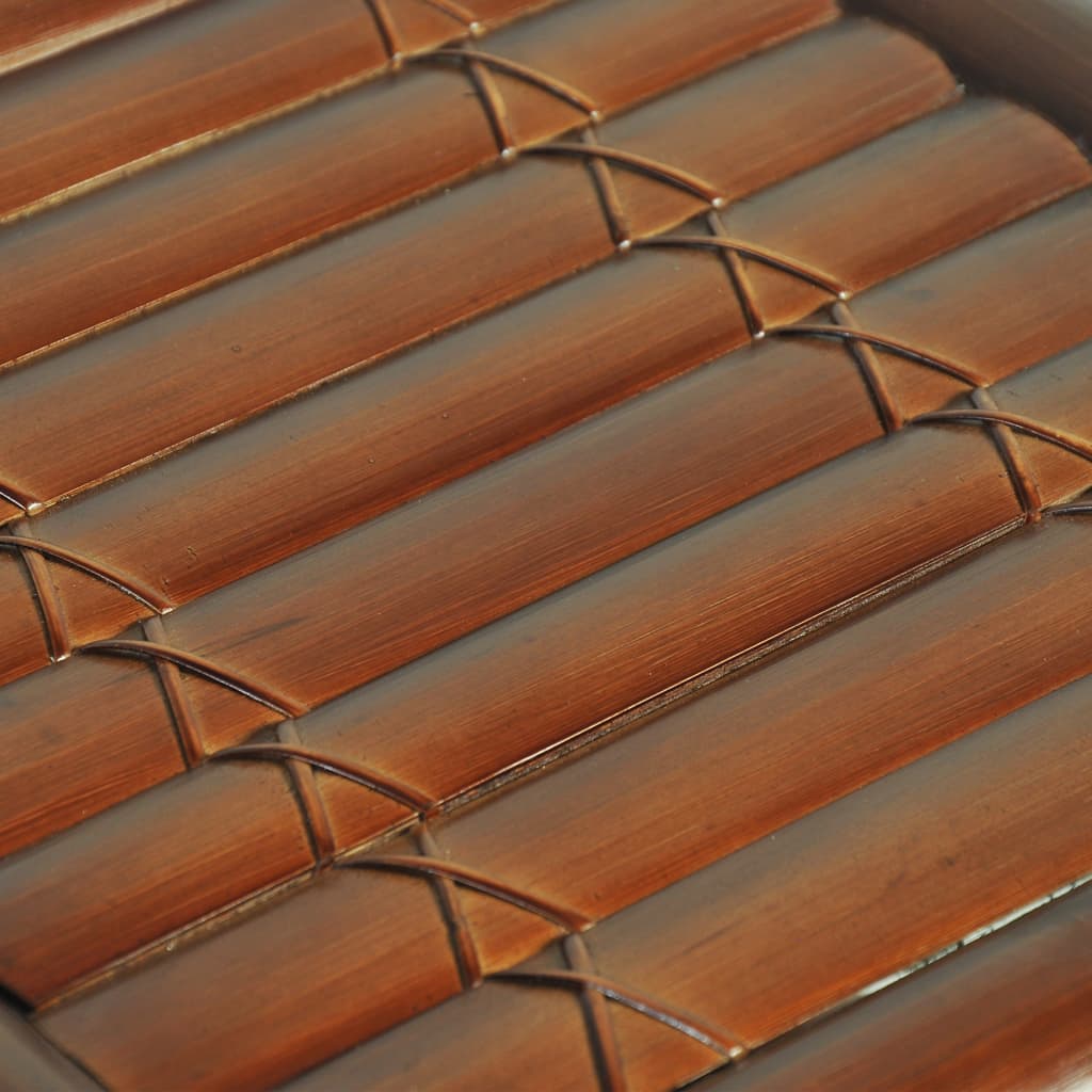 Bedside Table 40x40x40 cm Bamboo Dark Brown - OLBRIT