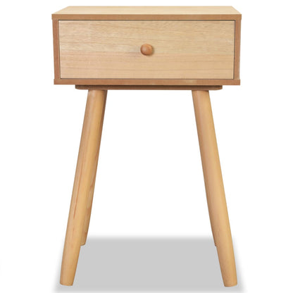 Bedside Tables 2 pcs Solid Pinewood 40x30x61 cm Brown - OLBRIT