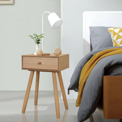 Bedside Tables 2 pcs Solid Pinewood 40x30x61 cm Brown - OLBRIT