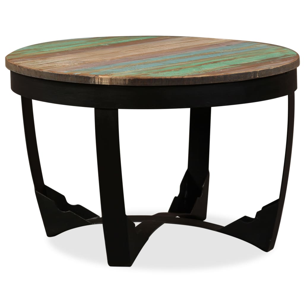 Side Table Solid Reclaimed Wood 60x40 cm - OLBRIT