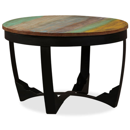 Side Table Solid Reclaimed Wood 60x40 cm - OLBRIT