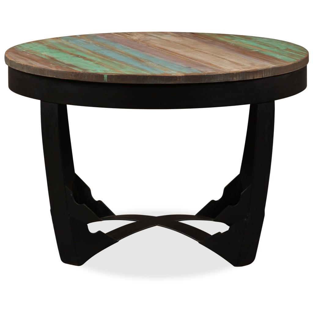 Side Table Solid Reclaimed Wood 60x40 cm - OLBRIT