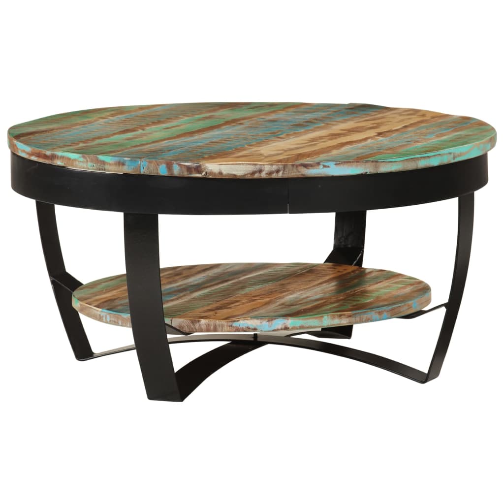 Coffee Table Solid Reclaimed Wood 65x32 cm - OLBRIT