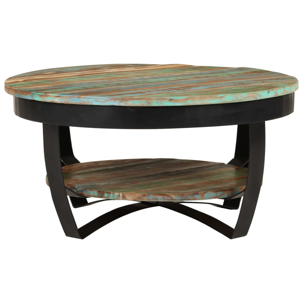Coffee Table Solid Reclaimed Wood 65x32 cm - OLBRIT