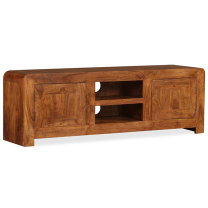 TV Cabinet Solid Wood with Honey Finish 120x30x40 cm - OLBRIT