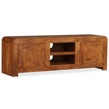 TV Cabinet Solid Wood with Honey Finish 120x30x40 cm - OLBRIT