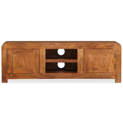 TV Cabinet Solid Wood with Honey Finish 120x30x40 cm - OLBRIT