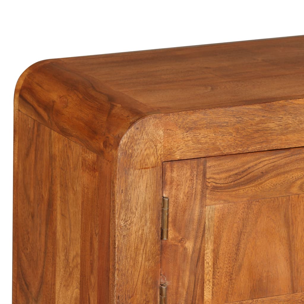 TV Cabinet Solid Wood with Honey Finish 120x30x40 cm - OLBRIT