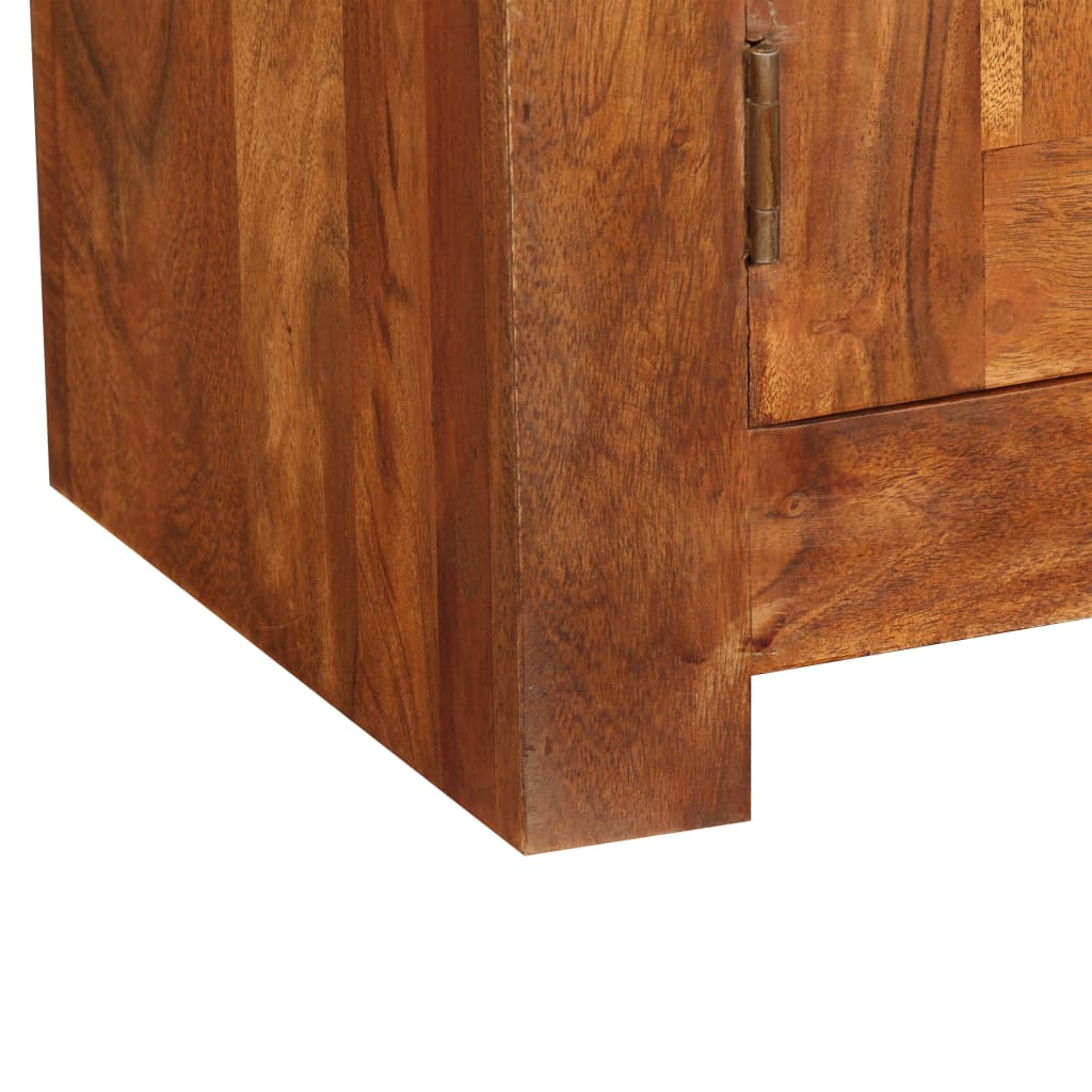 TV Cabinet Solid Wood with Honey Finish 120x30x40 cm - OLBRIT