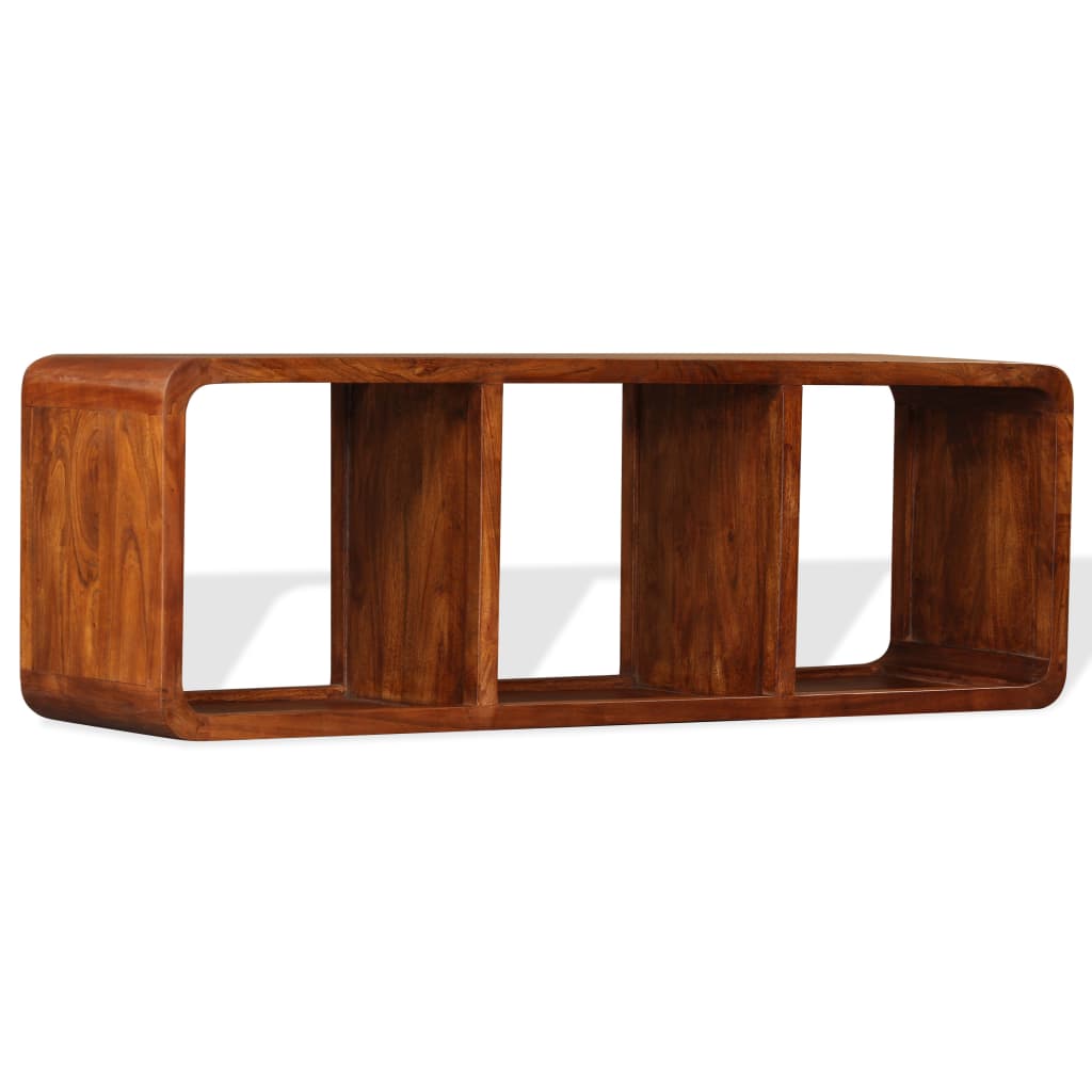 TV Cabinet Solid Wood with Honey Finish 120x30x40 cm - OLBRIT