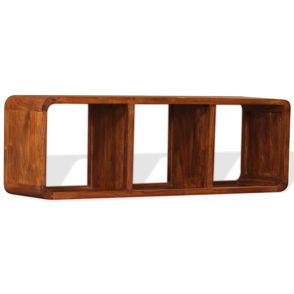 TV Cabinet Solid Wood with Honey Finish 120x30x40 cm - OLBRIT