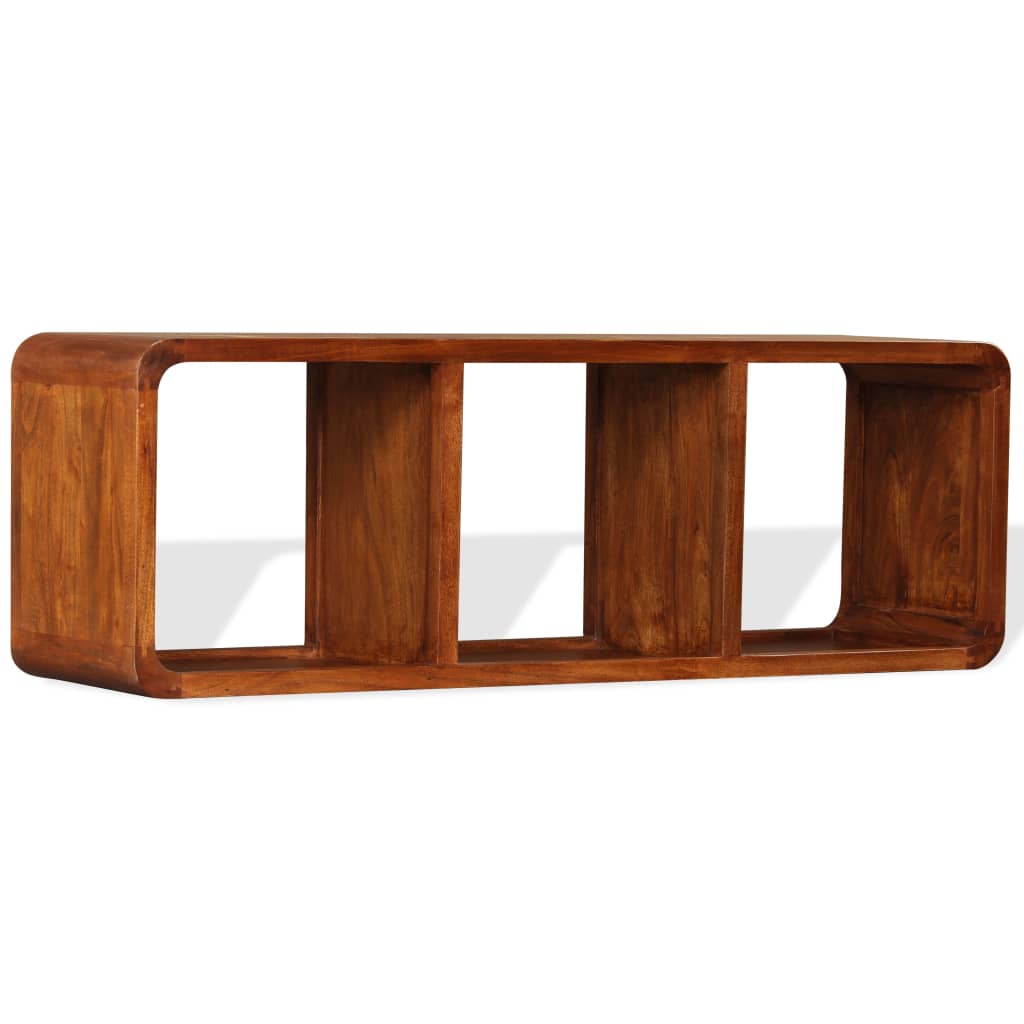 TV Cabinet Solid Wood with Honey Finish 120x30x40 cm - OLBRIT