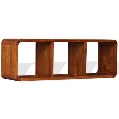 TV Cabinet Solid Wood with Honey Finish 120x30x40 cm - OLBRIT