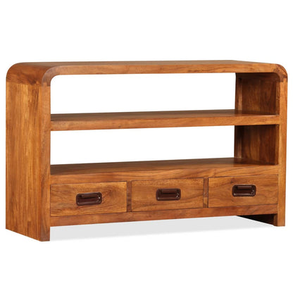TV Cabinet Solid Wood Acacia 90x30x55 cm - OLBRIT