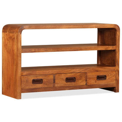 TV Cabinet Solid Wood Acacia 90x30x55 cm - OLBRIT