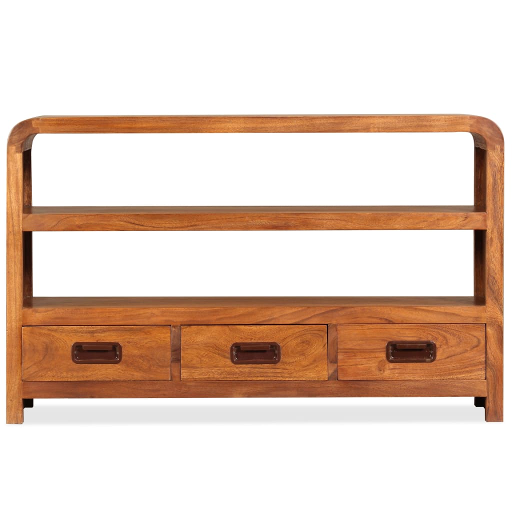 TV Cabinet Solid Wood Acacia 90x30x55 cm - OLBRIT