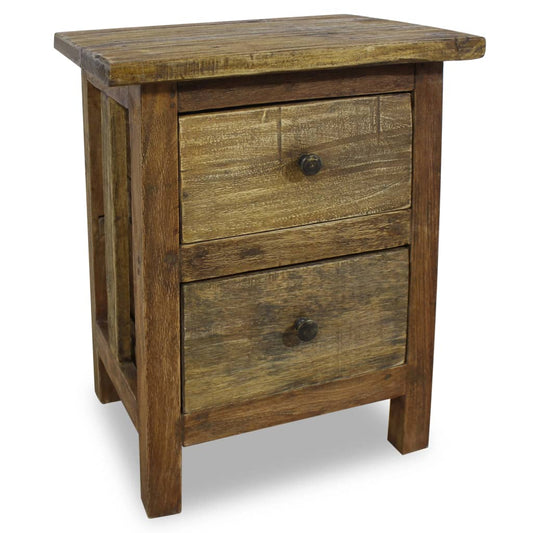 Nightstand Solid Reclaimed Wood 40x30x51 cm - OLBRIT