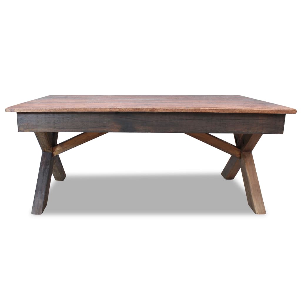 Coffee Table Solid Reclaimed Wood 110x60x45 cm - OLBRIT