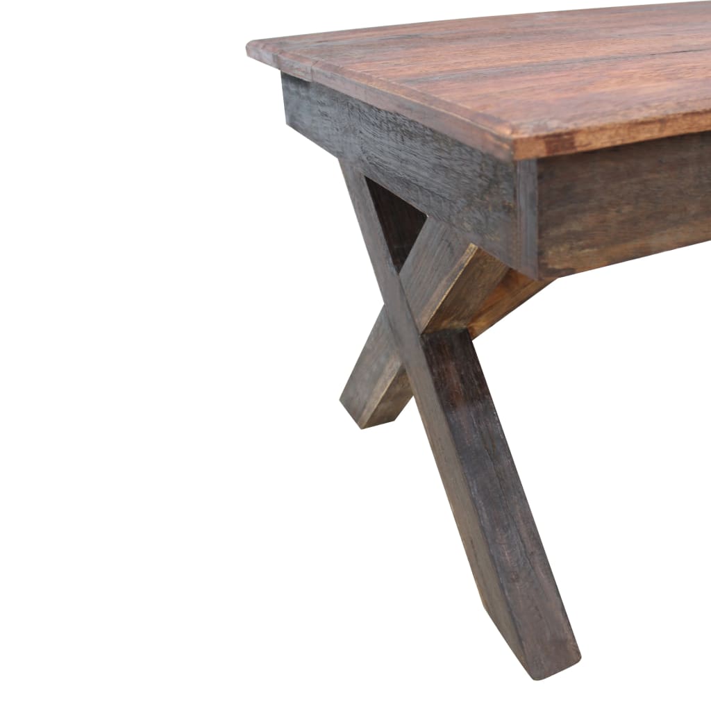 Coffee Table Solid Reclaimed Wood 110x60x45 cm - OLBRIT